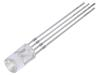 LED RGB 5mm 120° Čelo: vyduté -30÷85°C Verze: tříbarevná