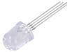 LED červená,zelená,žlutá 10mm 30° Čelo: vypouklé -30÷85°C