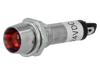 Kontrolka: LED vydutá červená 24VDC Ø8,2mm IP40 pájecí kov