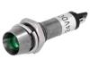 Kontrolka: LED vydutá zelená 24VDC Ø8,2mm IP40 pájecí kov