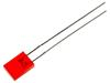 LED obdélníkový 5x2mm červená 40÷80mcd 110° Čelo: plochý 20mA