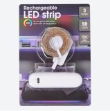 Nabíjecí LED pásek na baterie RGB 3m