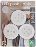 LED dotykové svítidlo na baterie 3ks set bílé