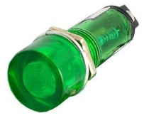 Kontrolka LED 12V, zelená do otvoru 10mm