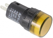 Kontrolka 12V LED 19mm, žlutá
