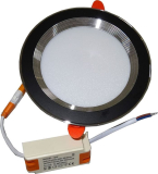 Podhledové světlo černé, LED 12W denní bílá, 230V/12W