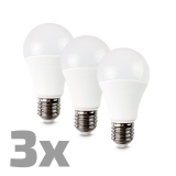 LED žárovka 3-pack, klasický tvar, 10W, E27, 3000K, 270°, 790lm, 3ks v balení