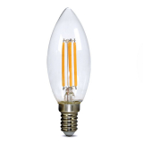LED žárovka retro, svíčka 4W, E14, 3000K, 360°, 440lm
