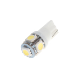 LED žárovka 24V s paticí T10 bílá 5LED/3SMD