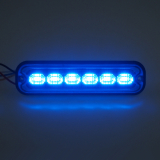 PREDATOR 6x4W LED, 12-24V, modrý, ECE R65