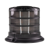 LED maják, 12-24V, 24xLED oranžový, pevná montáž, smoke, ECE R65
