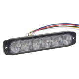 2x PROFI SLIM výstražné LED světlo vnější, červené+modré, 12-24V, ECE R65