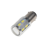 LED žárovka 12-24V s paticí BA15d (dvouvlákno) bílá 15LED/5730SMD