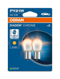 12V 21W BaU15s Diadem Chrome, Osram, sada (2ks)