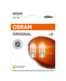 12V 5W celosklo W2,1x9,5d, blistr (2ks), Osram