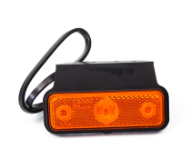 poziční LED světlo 12/24V, s držákem, oranžové