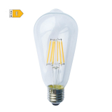 LED Filament žárovka čirá ST64 10W/230V/E27/4000K/1260Lm/360°