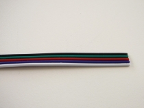 Plochý RGBW kabel - Kabel RGBW plochý 5x0,3