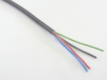 RGB kabel 4x0,5 kulatý - Barva černá