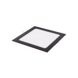 BSN12 LED panel 12W černý čtverec - Studená bílá