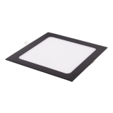 BSN18 LED panel 18W černý čtverec - Studená bílá