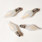 LED žárovka FILAMENT pro svícen 34V/0,25W tažená, balení 64 ks