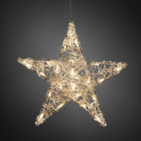 Hvězda 5 cípá 6102-103, 24 LED teple bílá, průměr 40 cm