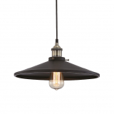ACA DECOR Závěsné retro svítidlo BLACK Ø 36 cm