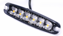 světlo výstražné LED oranžové PREDATOR 6*3W