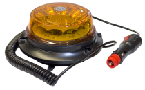 maják LED magnetický 12V-24V oranžový 8 LED*3W