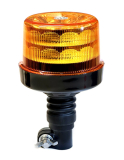 maják LED na tyč 12V-24V oranžový 24 LED*1W