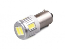žárovka LED 12V BA9s oranžová 6xSMD